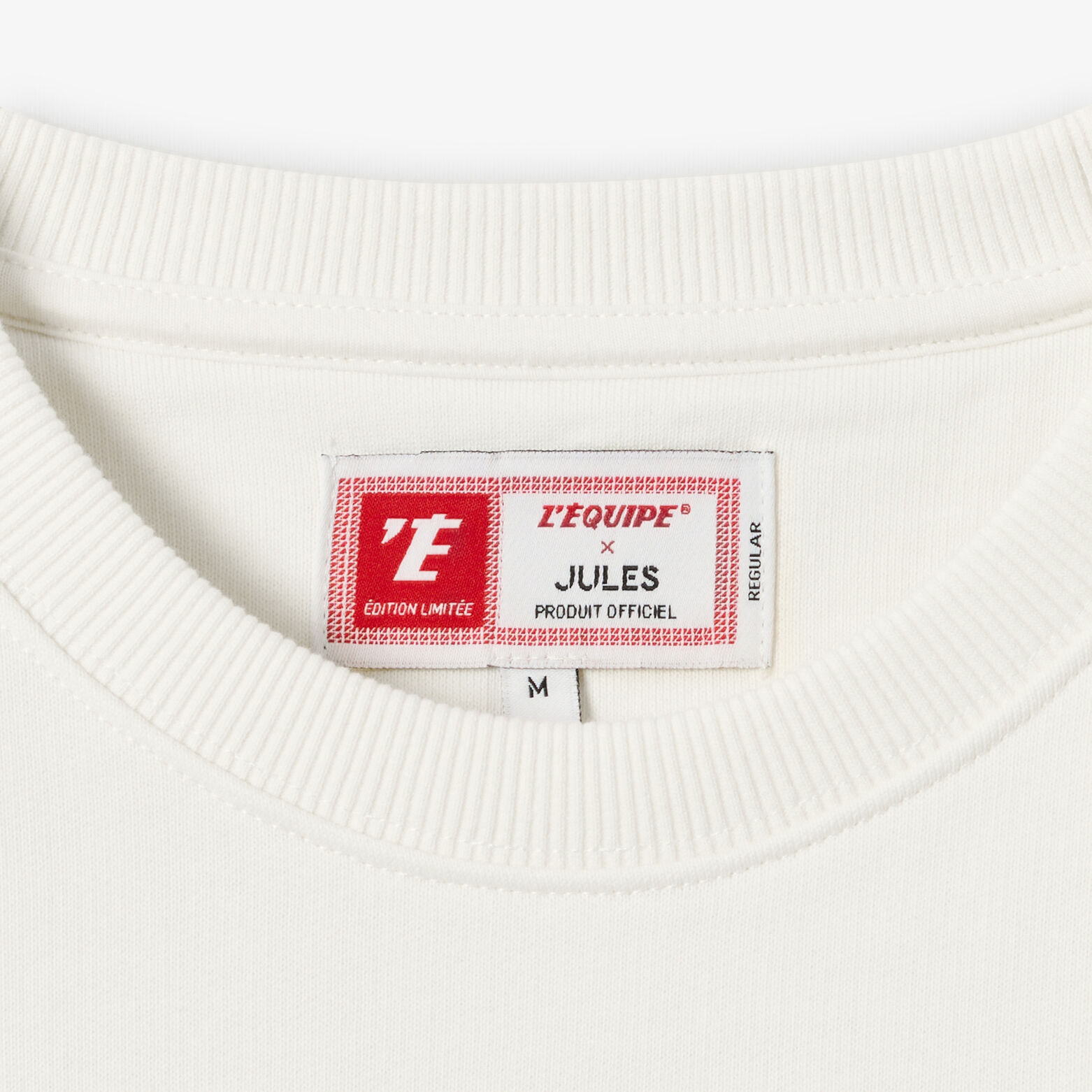 Sweat col rond imprim&eacute; dos licence L'&Eacute;quipe