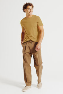 Tee shirt en coton col rond basique