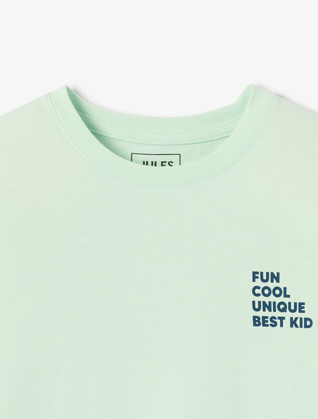 Kinder-t-shirt voor Vaderdag, print op de borst