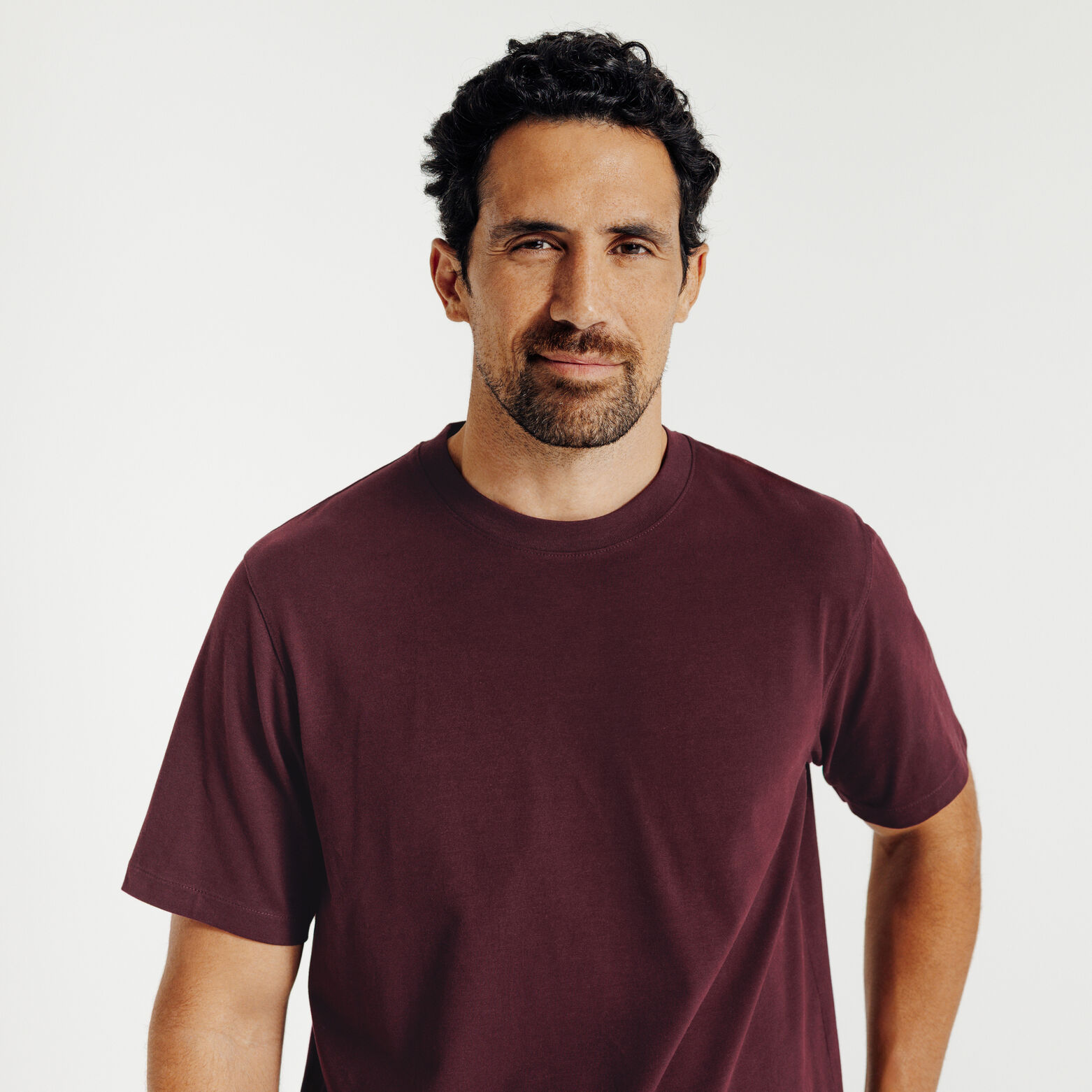 Tee shirt matière douce col rond