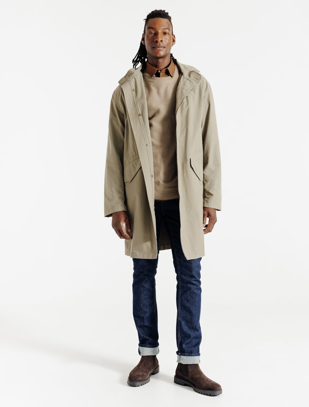 Chemise en coton unie