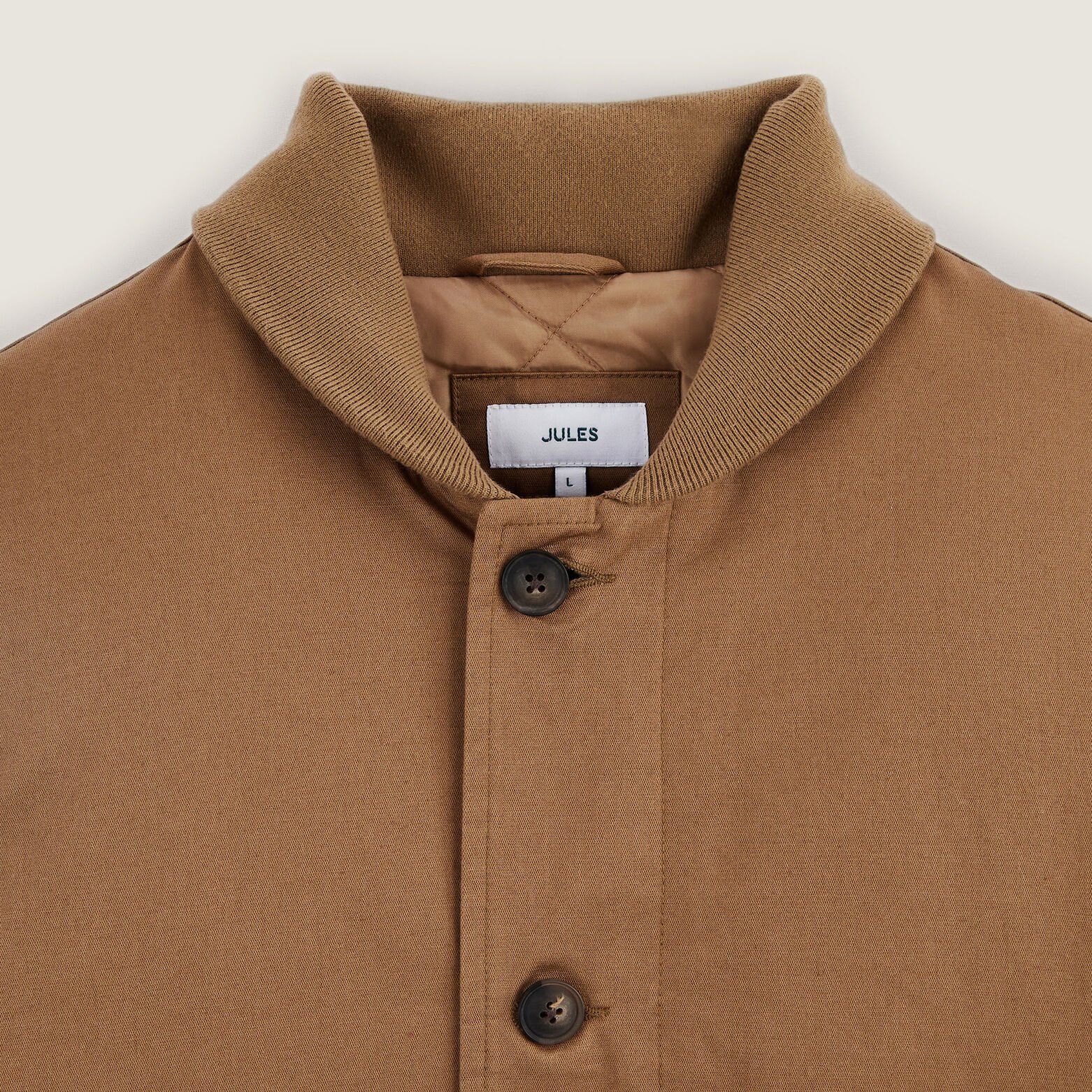 Blouson col ch&acirc;le boutonn&eacute;