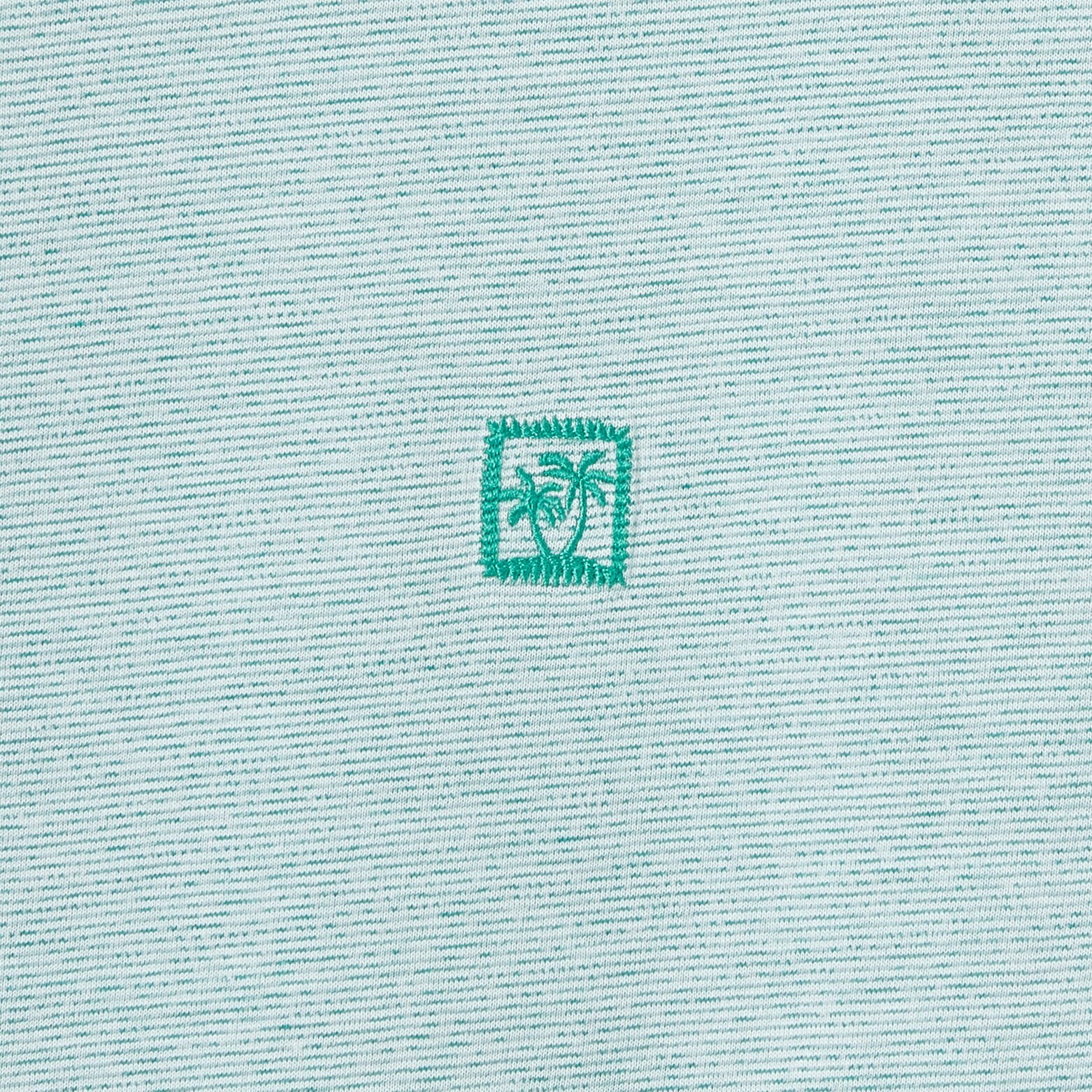 Tee shirt effet microray&eacute; broderie poitrine