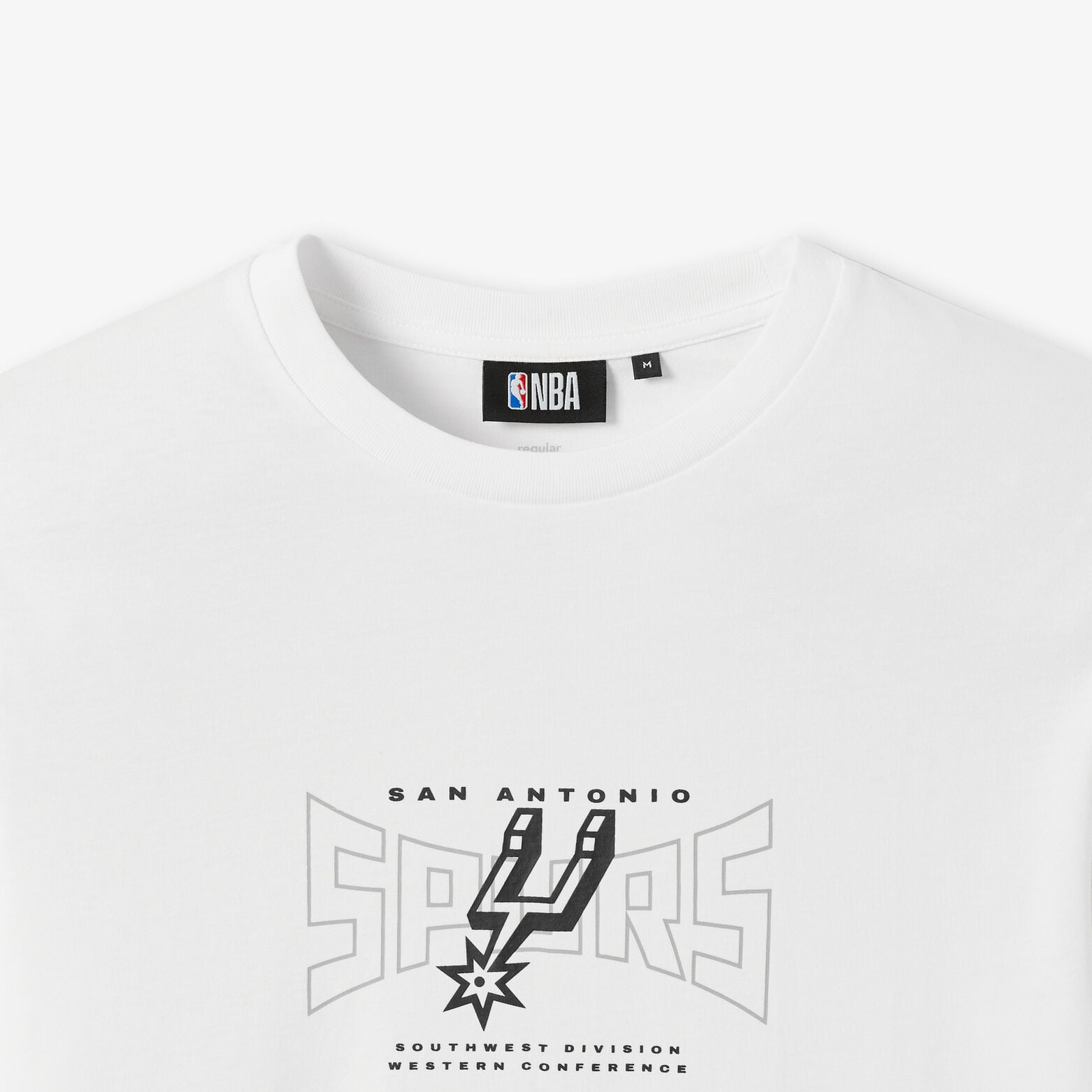 T-shirt met opdruk San Antonio Spurs NBA-licentie