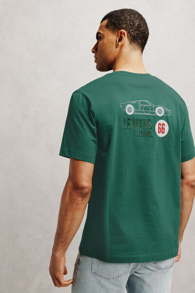 Tee shirt imprim&eacute; et brod&eacute; licence 24H le Mans