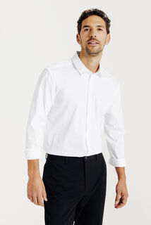 Chemise regular unie coton