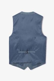 Slim fit kostuumgilet in bi-stretchstof