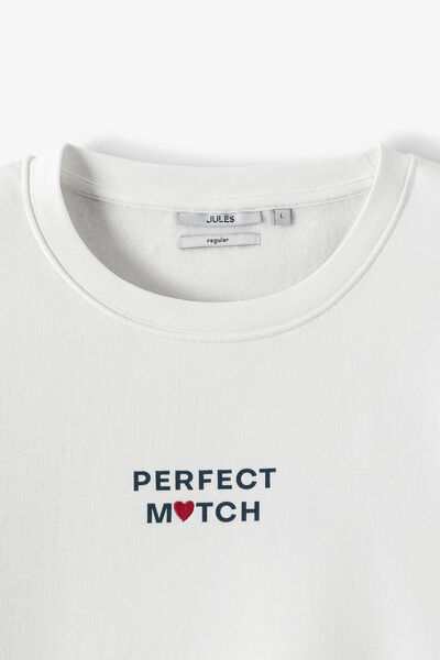 Sweat col rond animation Saint-Valentin