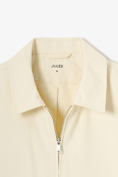 Blouson col chemise zipp&eacute;