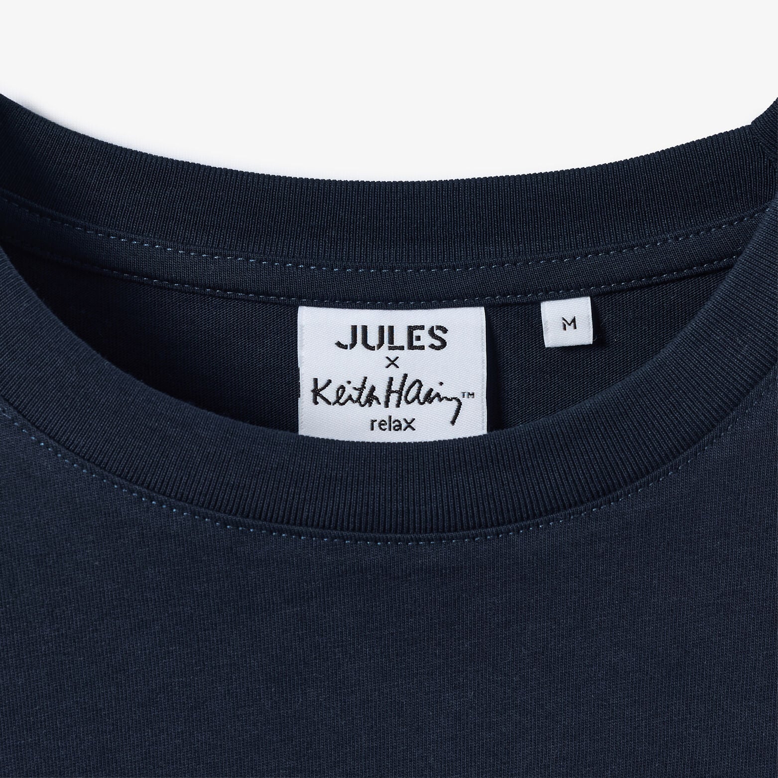 Geborduurd T-shirt relax licentie Keith Haring