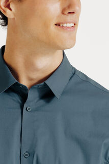 Chemise regular unie coton