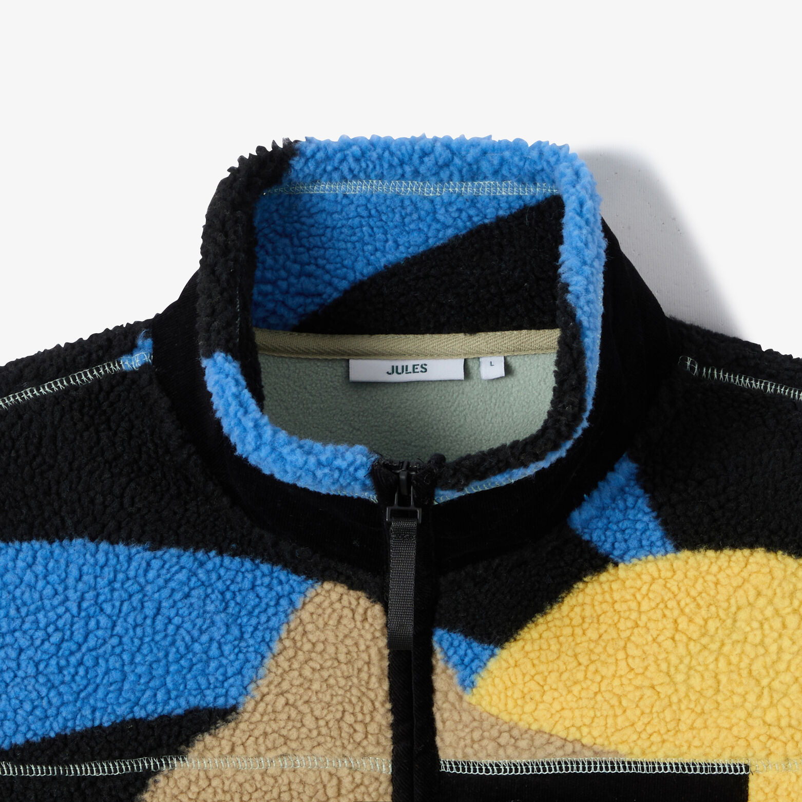 Sweat zipp&eacute; sherpa imprim&eacute;