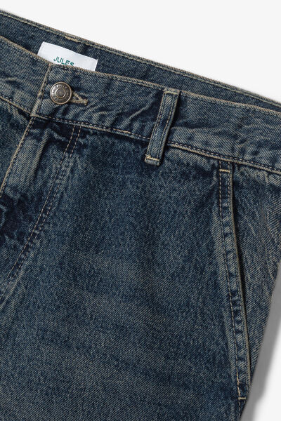 Baggy fit jeans darkstone/zwartblauw