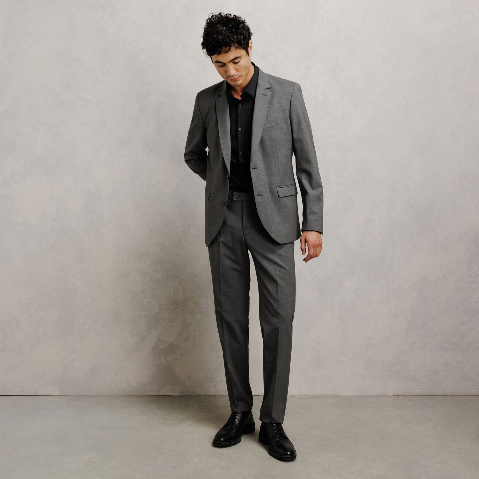 Slim fit effen hemd
