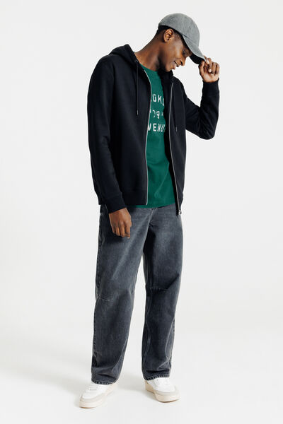 Tee shirt imprim&eacute; devant en coton