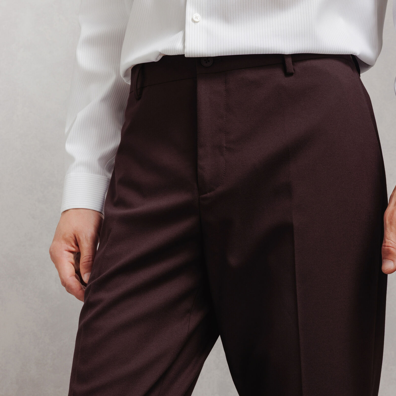 Pantalon de costume confort uni