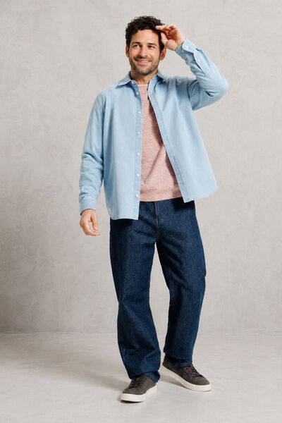 Regular fit denim hemd