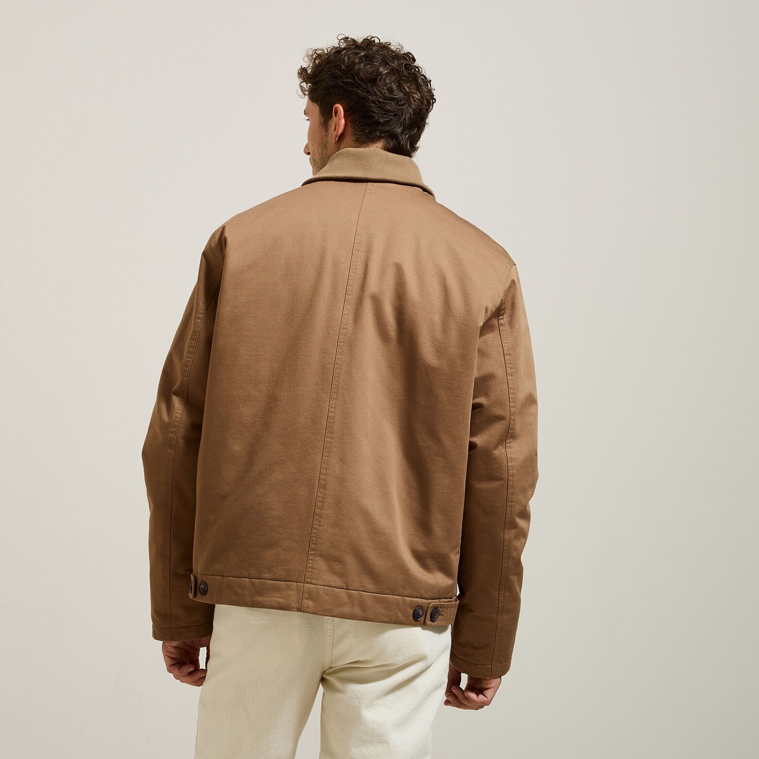 Blouson col ch&acirc;le boutonn&eacute;