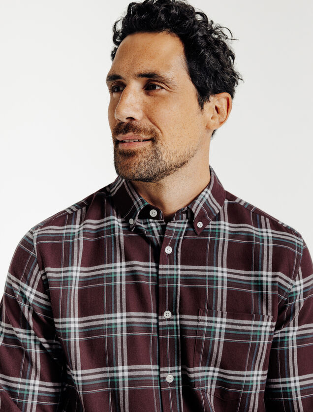 Geruit hemd in flanel