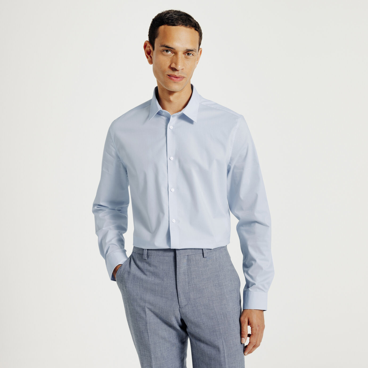 Chemise slim unie