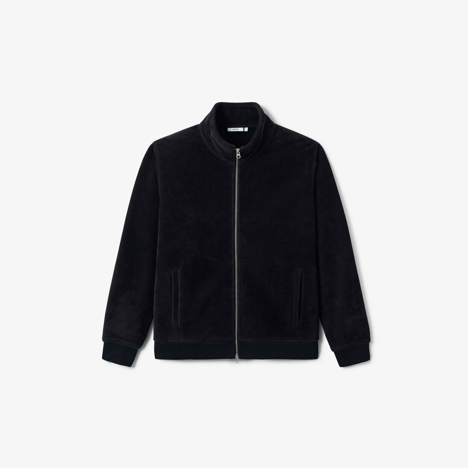 Sweat col montant zipp&eacute; en velours
