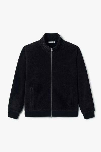 Sweat col montant zipp&eacute; en velours