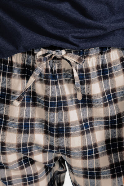 Ensemble pyjama flanelle &agrave; carreaux