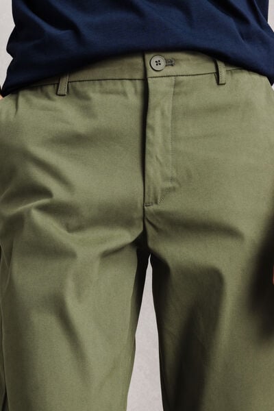 Pantalon straight twill