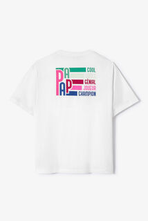 T-shirt voor Vaderdag met print voor- en achteraan