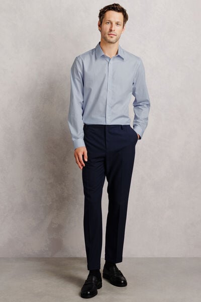 Chemise 100% coton regular ray&eacute;e