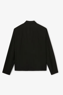 Veste zipp&eacute;e col chemise