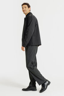 Pantalon large à plis flanelle