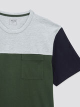 tee shirt colorblock coton issu de l'agri bio