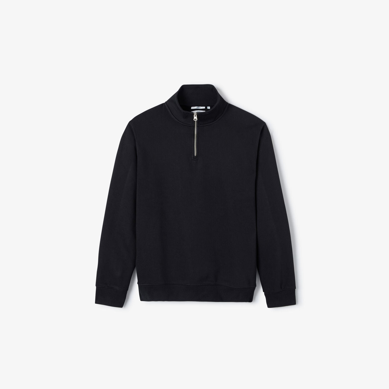 Effen sweater met ritskraag