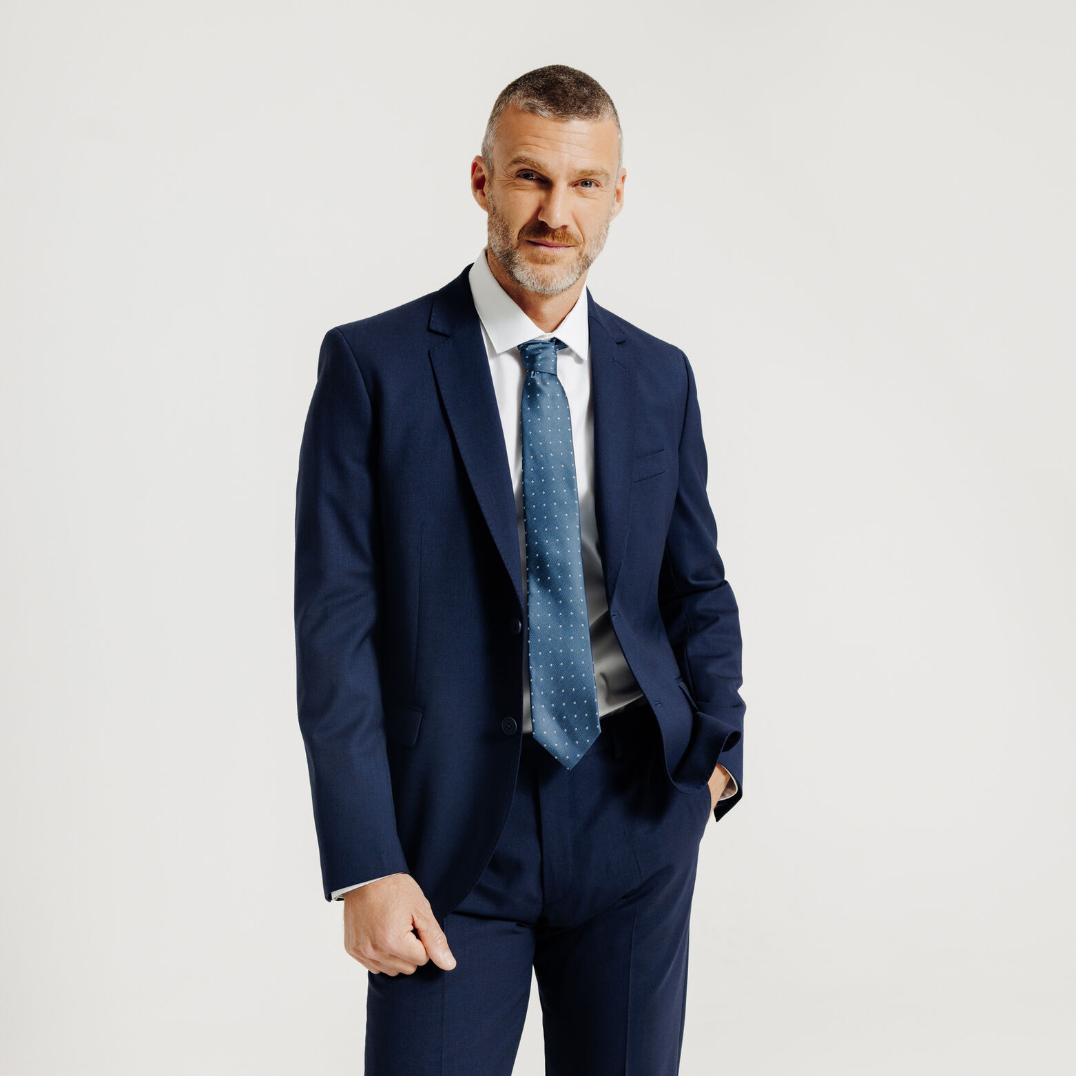 Cravate jacquard pois