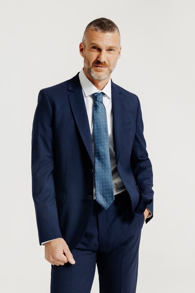 Cravate jacquard pois