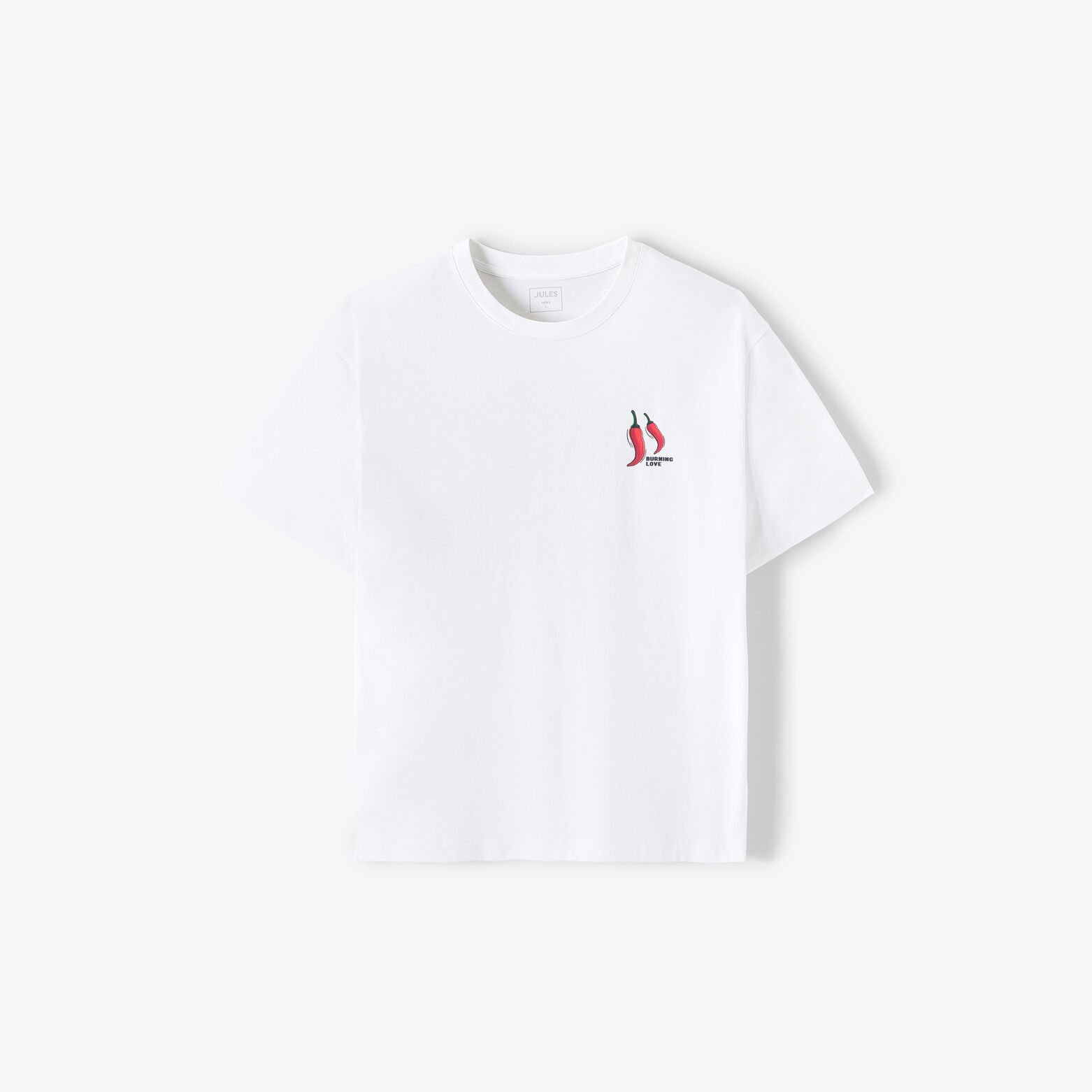 T-shirt met Sint-Valentijn print voor- en achteraa