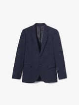 Slim fit kostuumvest in bi-stretchstof