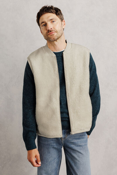 Sweat sans manches sherpa
