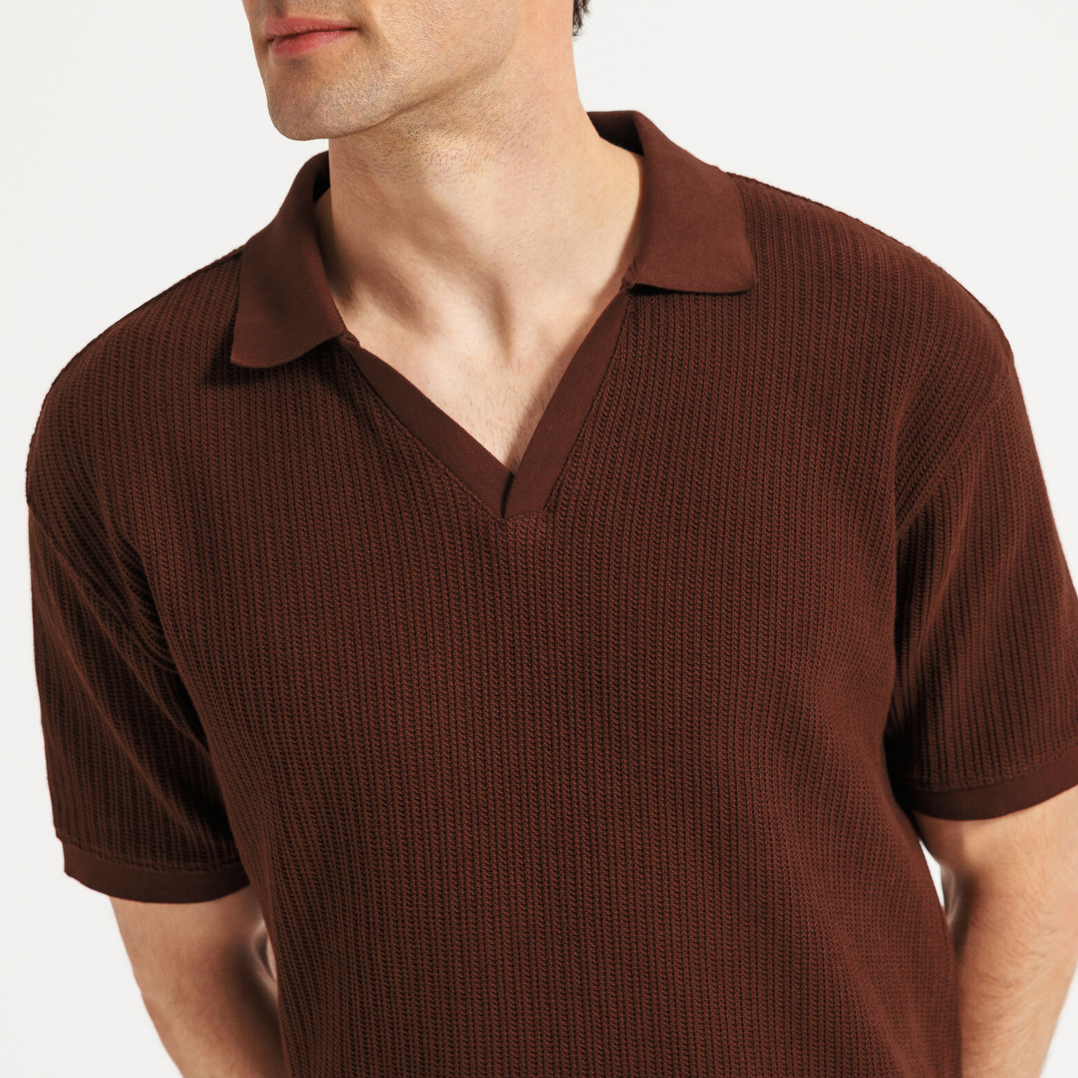 Polo manches courtes col resort