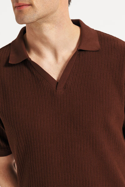 Polo manches courtes col resort