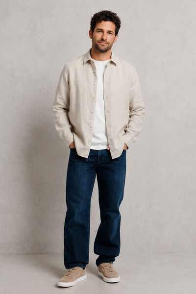 Chemise 100% lin unie