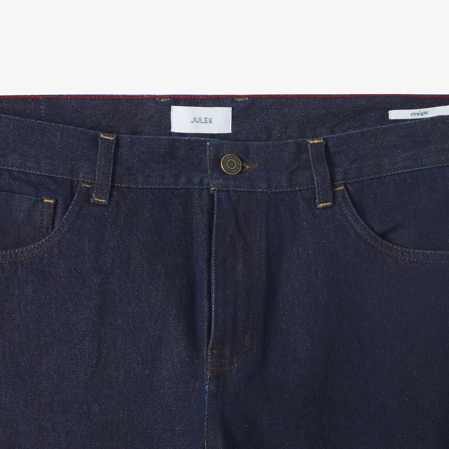 Jean tapered rigide brut made in france