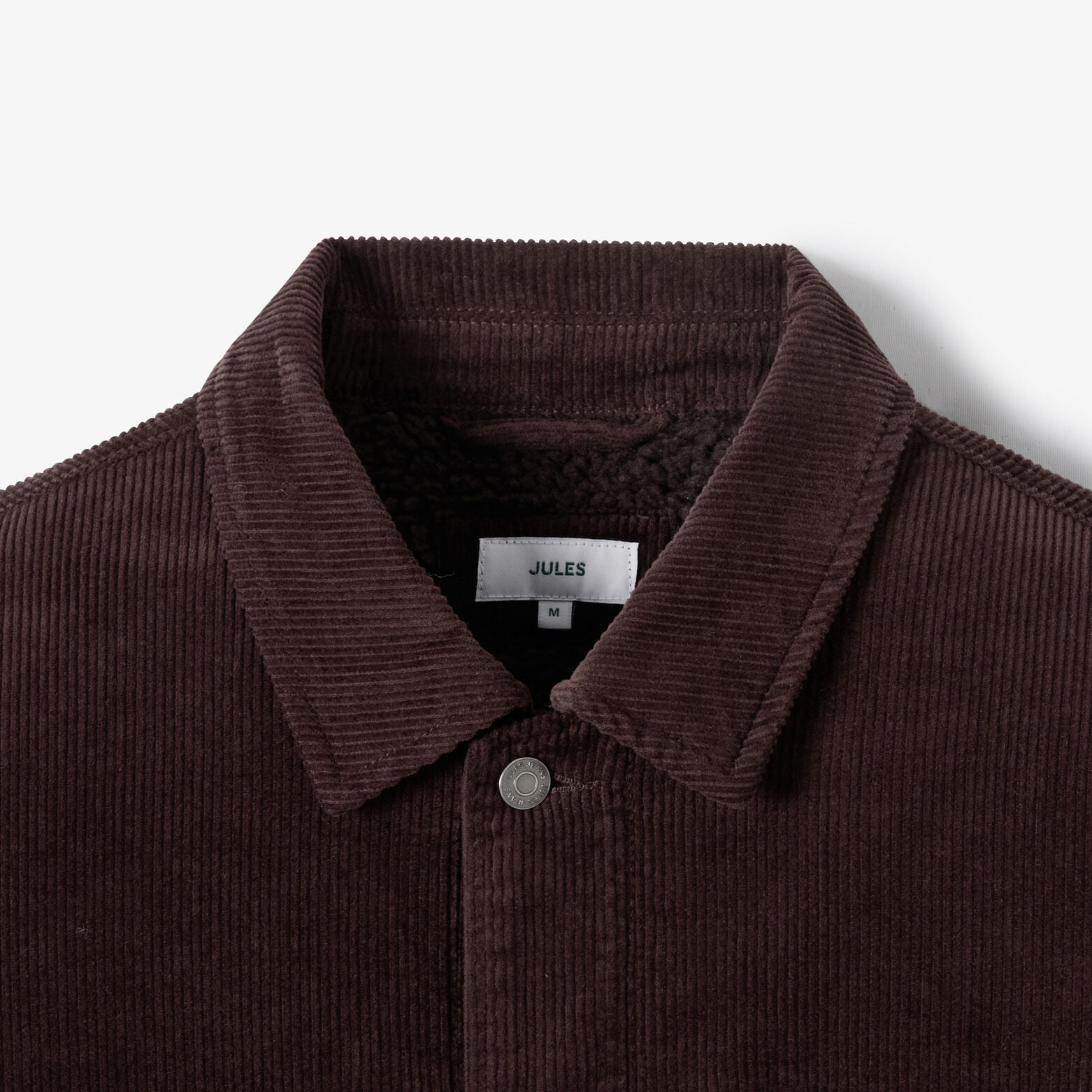 Veste velours int&eacute;rieur en sherpa