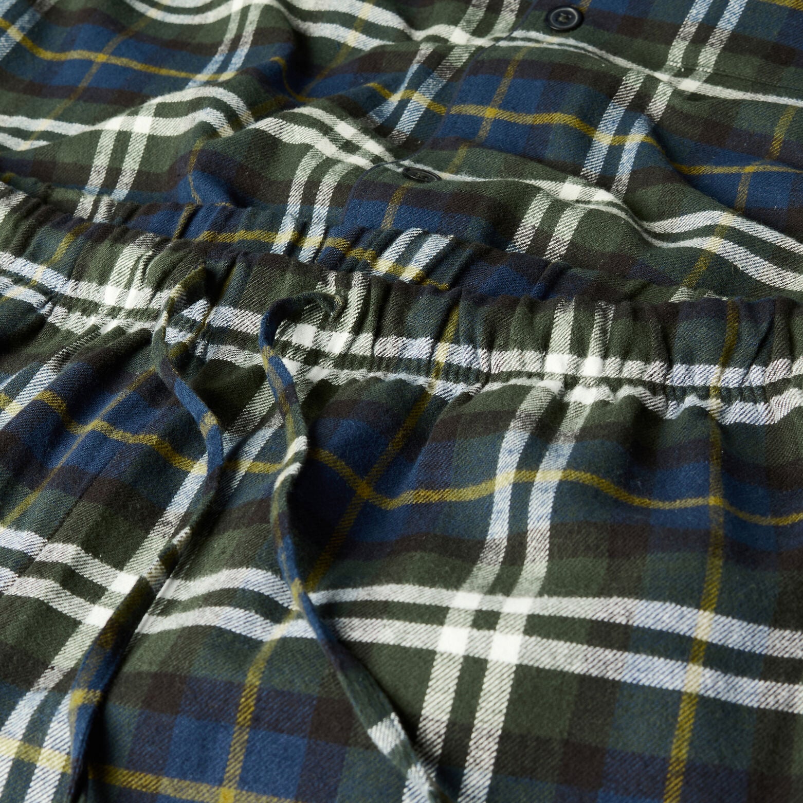 Ensemble pyjama en flanelle &agrave; carreaux