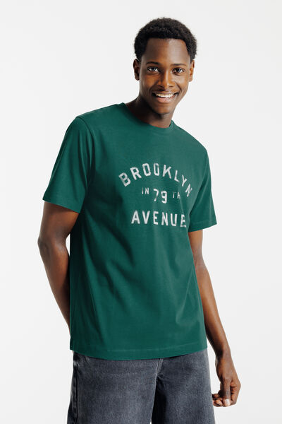 Tee shirt imprim&eacute; devant en coton