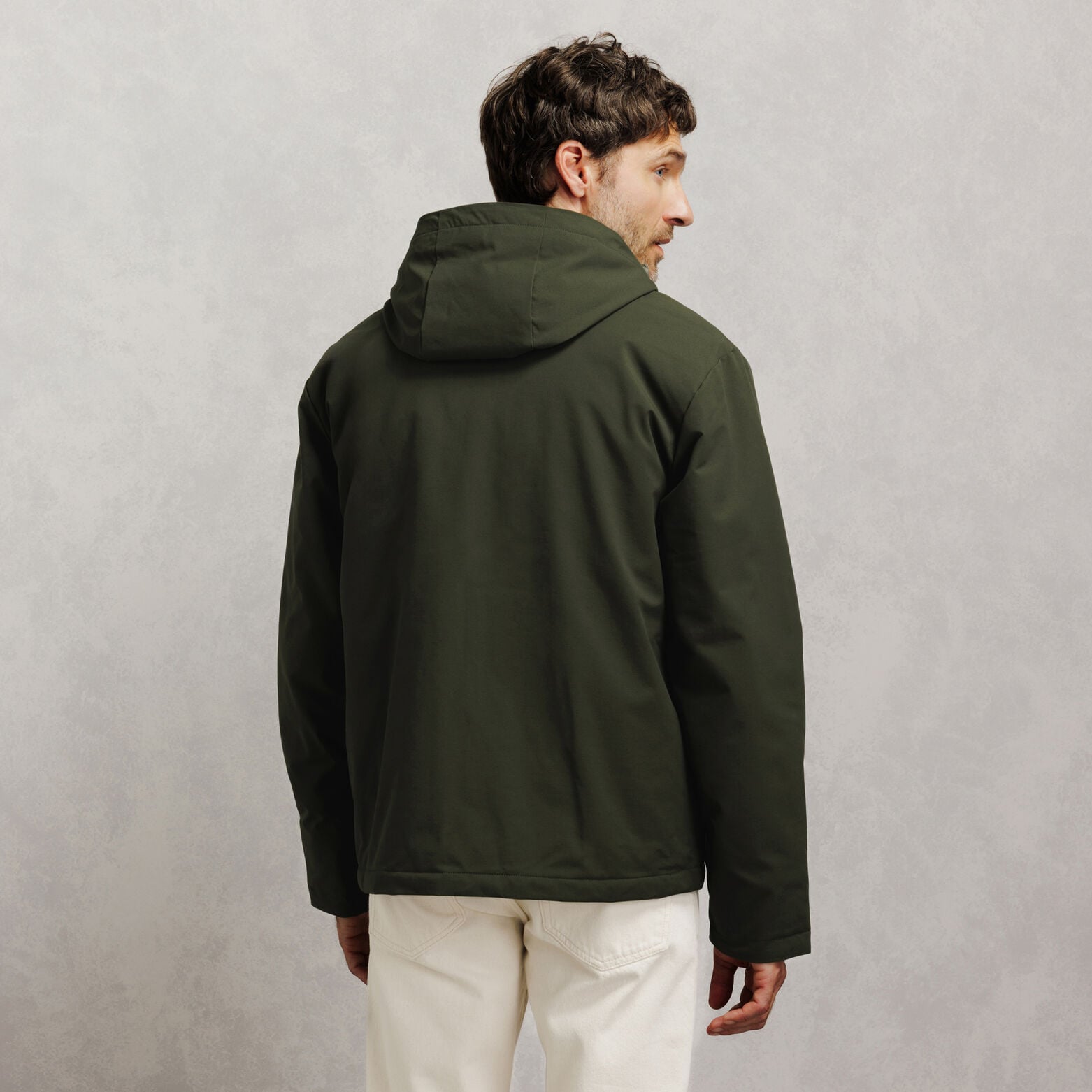 Blouson &agrave; capuche zipp&eacute;
