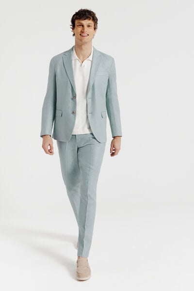 Pantalon de costume confort en lin