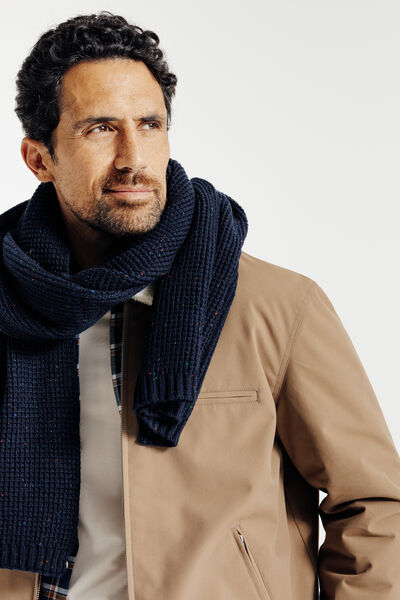 Echarpe unie en maille