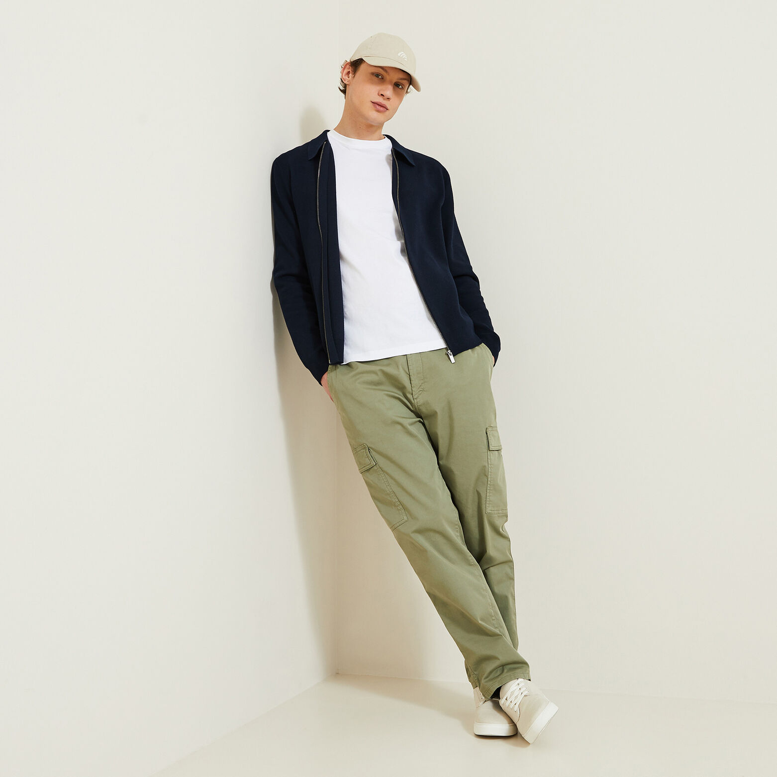 Gilet zippé col chemise